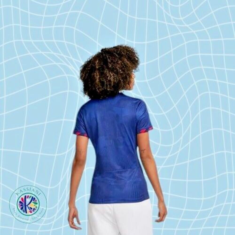 Nike USA Women's Away Soccer Jersey‎ Dri-FIT Slim Fit - Blue, Size XL - Picture 3 of 12